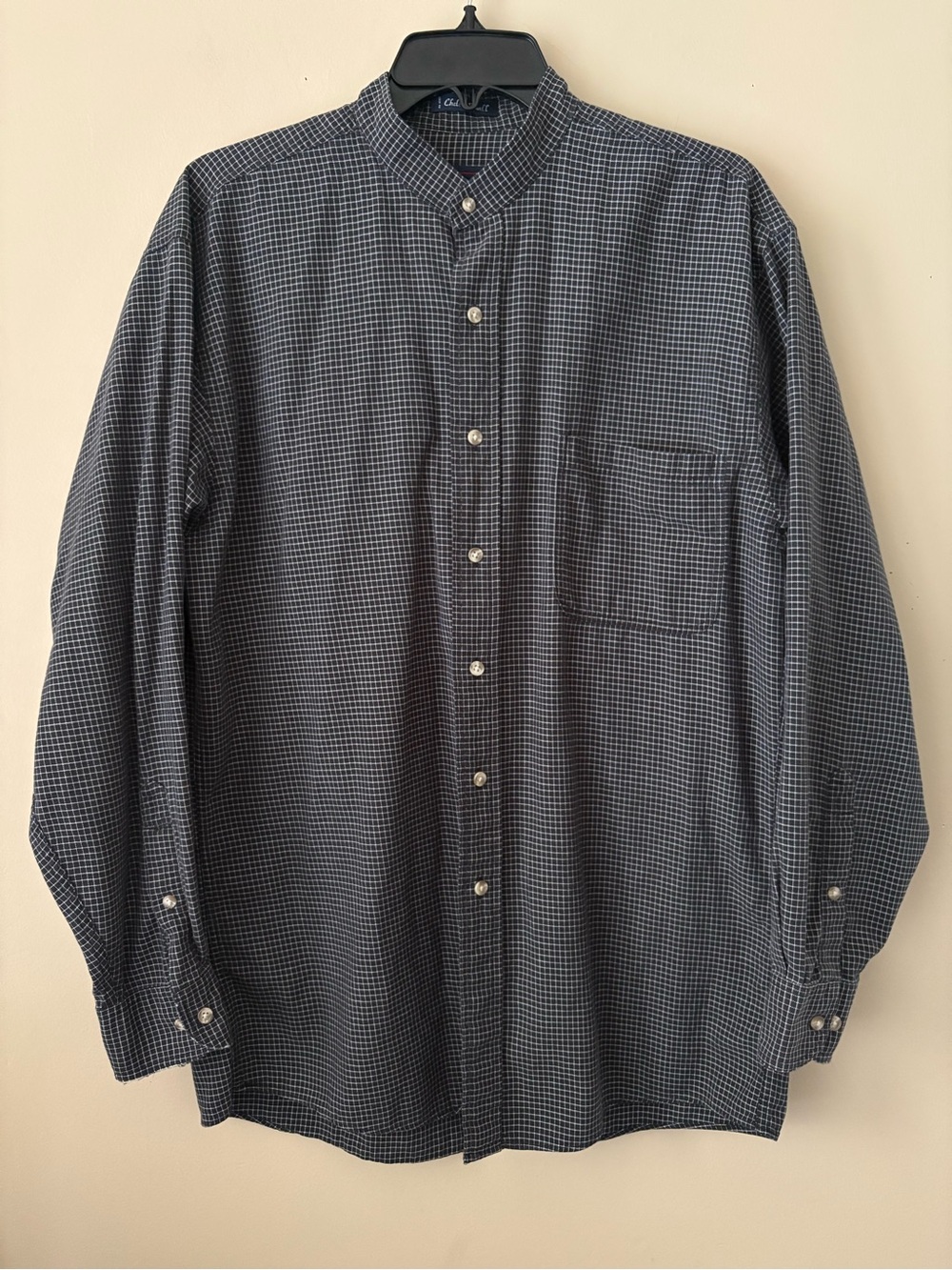 GANT Men’s Black and White Bottom Down Long Sleeve Cotton Shirt Sz.M